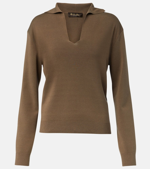 Loro Piana Siena silk and cotton polo sweater