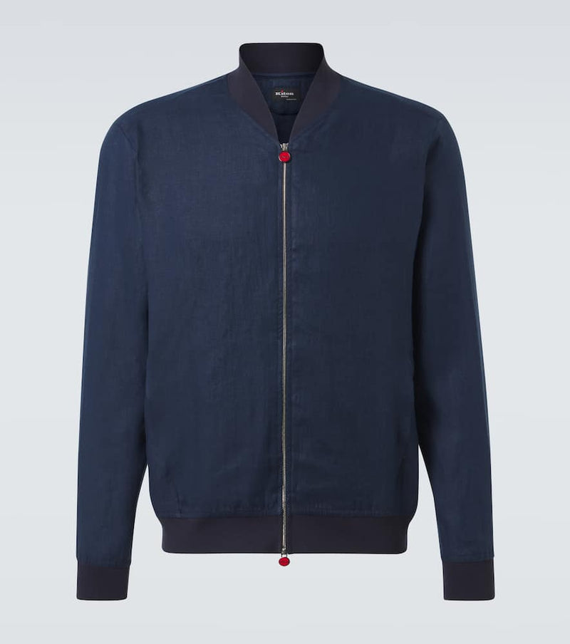 Kiton Linen bomber jacket