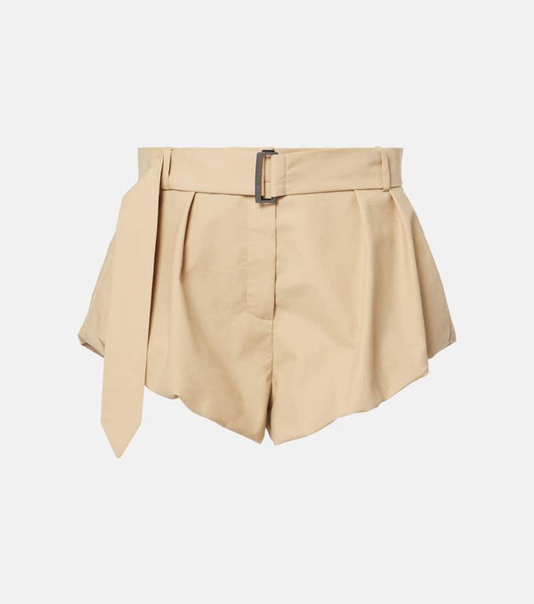 Magda Butrym High-rise cotton-blend shorts