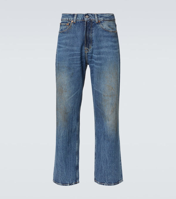 Our Legacy Third Cut distressed wide-leg jeans