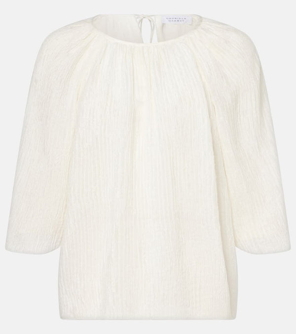 Gabriela Hearst Nula plissé silk blouse