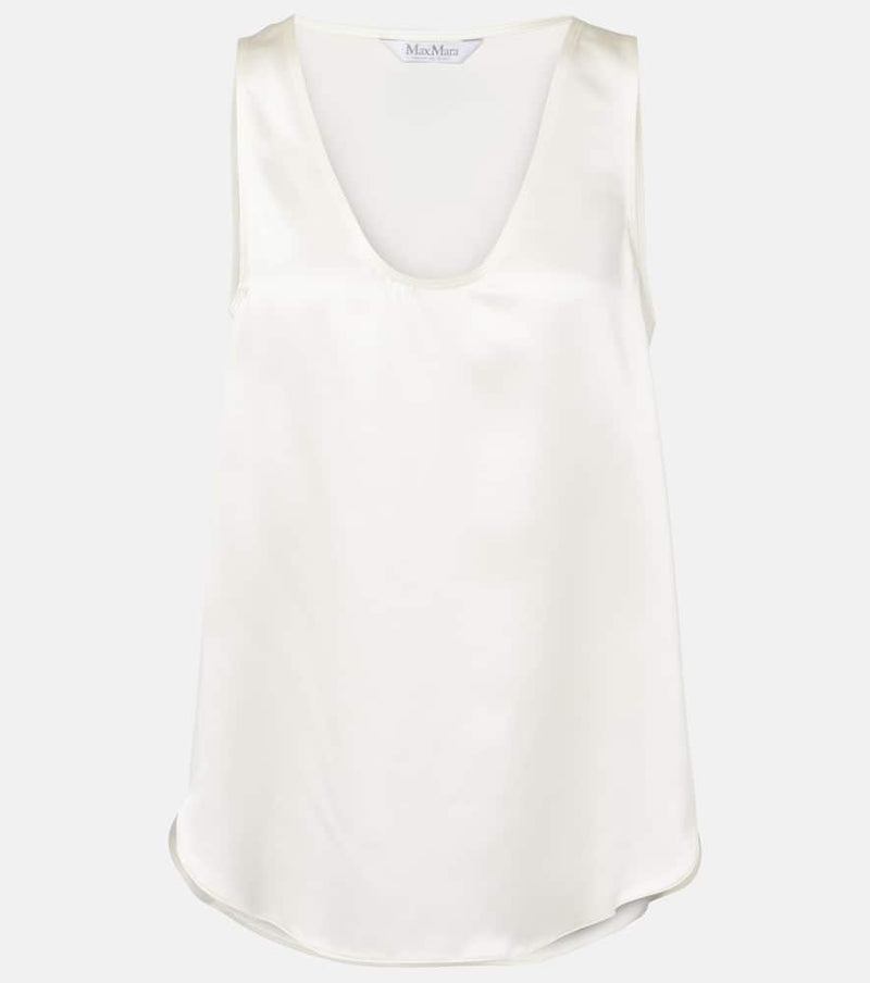 Max Mara Filly silk satin tank top
