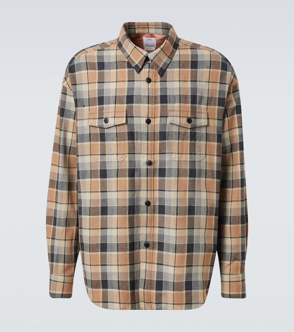 Visvim Lumber Check wool and linen shirt