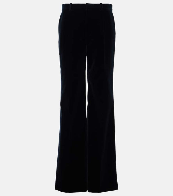 Chloé Cotton velvet flared pants