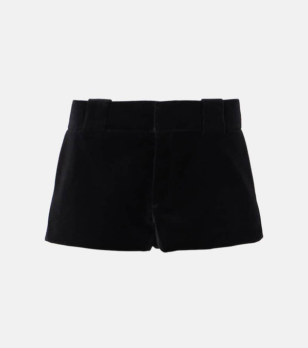 Chloé Cotton velvet shorts