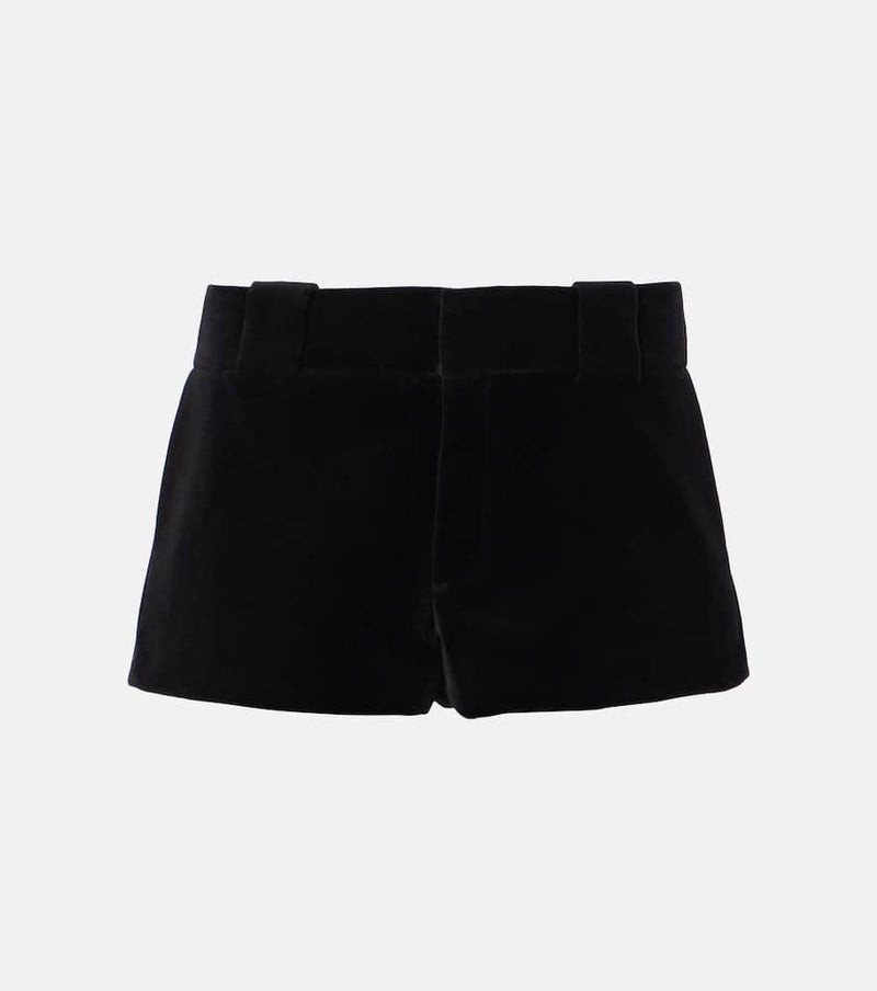 Chloé Cotton velvet shorts