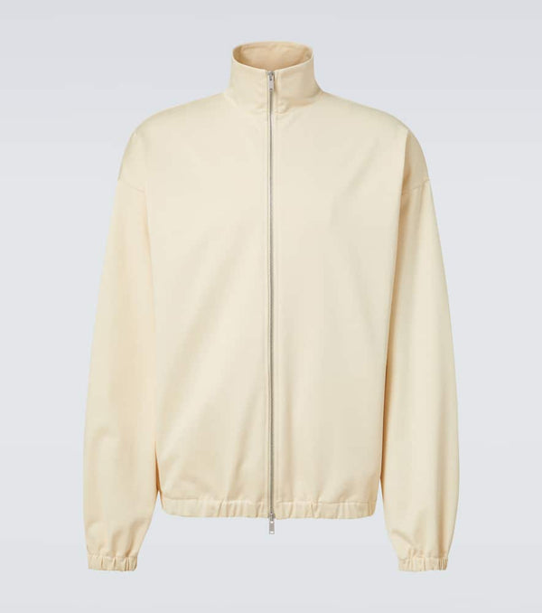 Jil Sander Cotton-blend zip-up sweatshirt