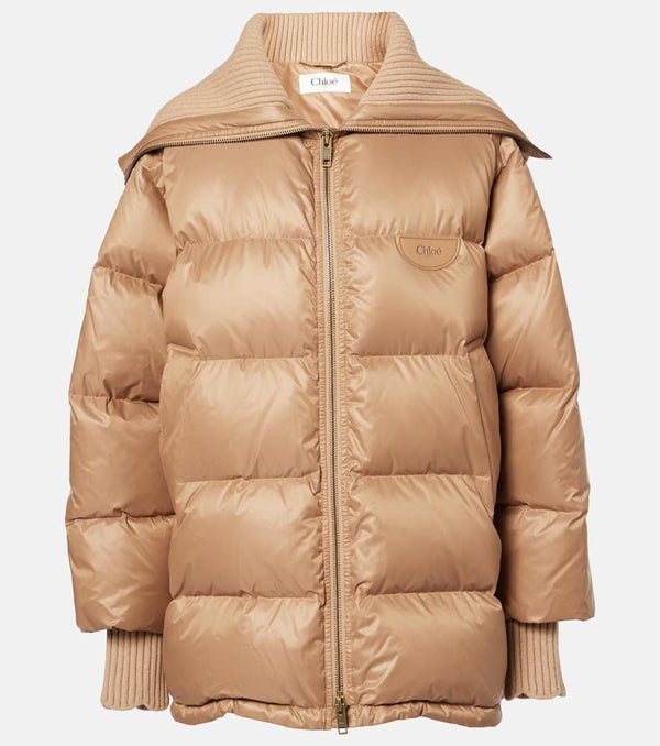 Chloé Oversized quilted down jacket