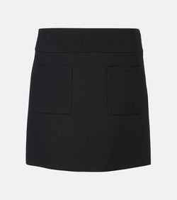 Chloé Wool crêpe miniskirt