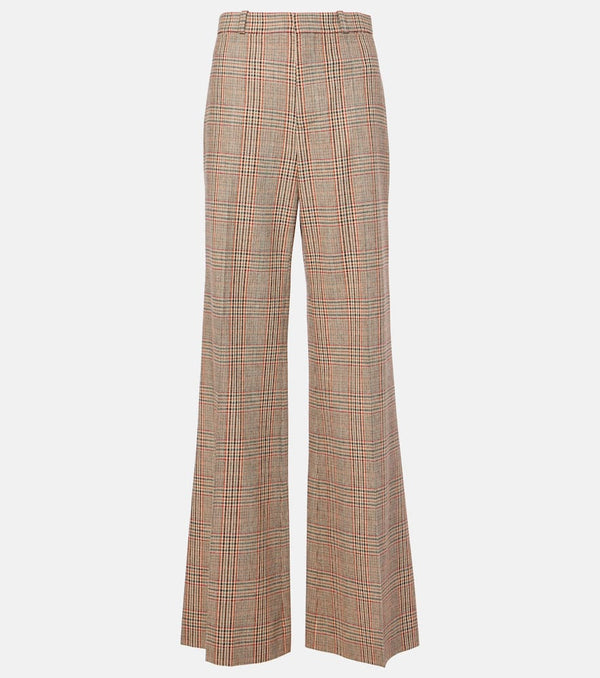 Chloé Prince of Wales check wide-leg pants