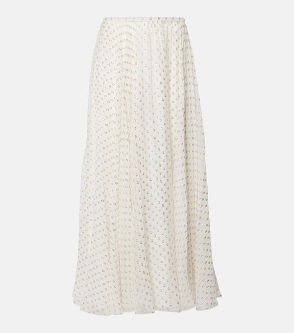 Chloé Jacquard silk-blend maxi skirt