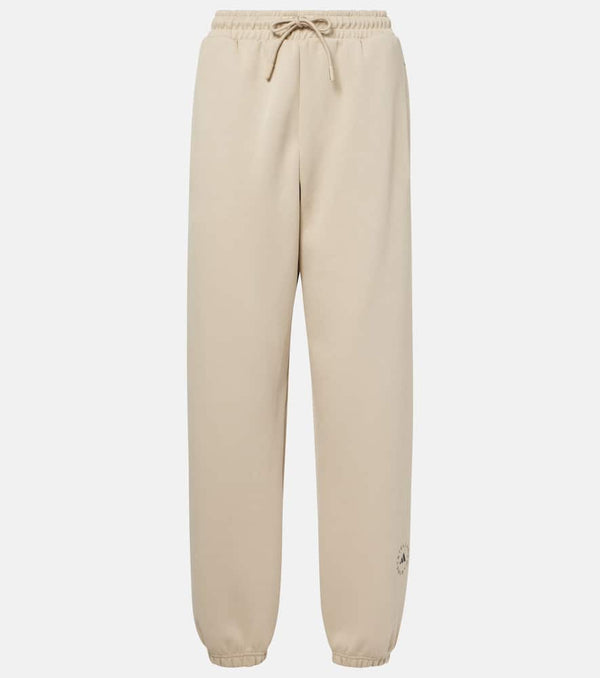 Adidas by Stella McCartney Logo high-rise cotton-blend sweatpants