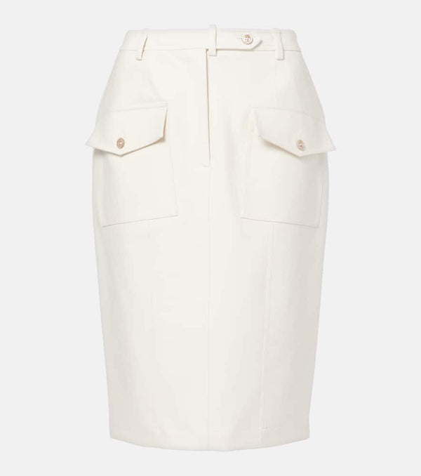 Tom Ford Cotton-blend midi skirt