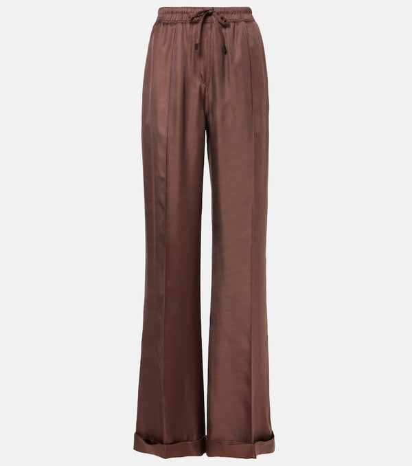 Tom Ford Silk twill wide-leg pants