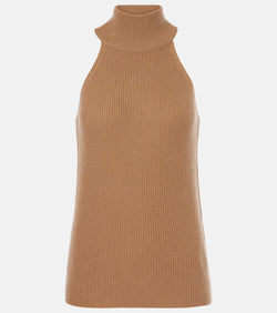 Lisa Yang Freya ribbed-knit cashmere turtleneck top