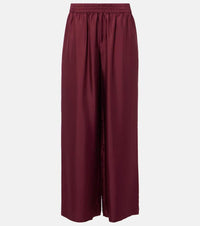 Lisa Yang Silk satin wide-leg pants