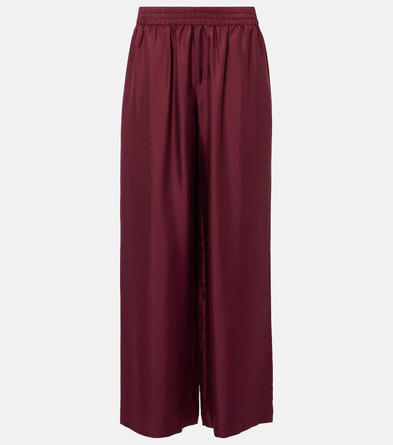 Lisa Yang Silk satin wide-leg pants
