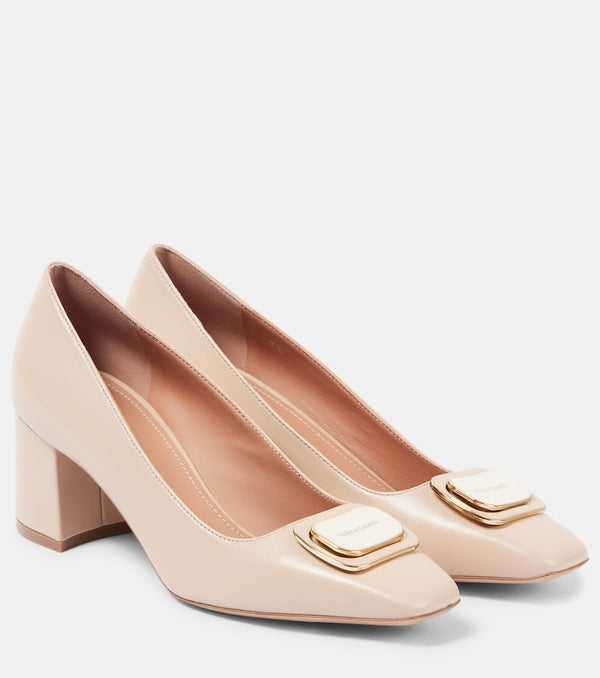 Ferragamo Vella leather pumps