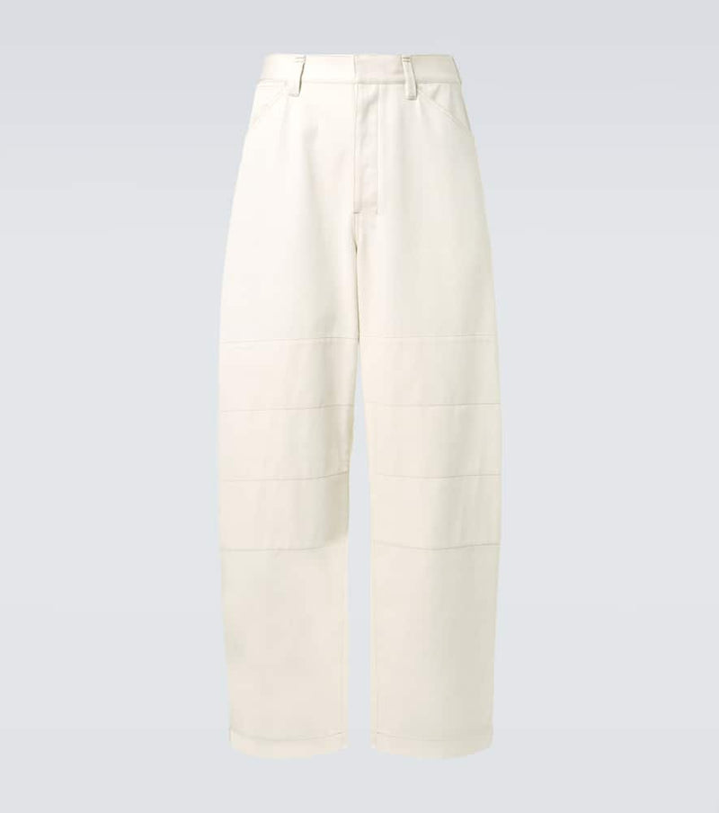 Lemaire Cotton drill barrel-leg pants
