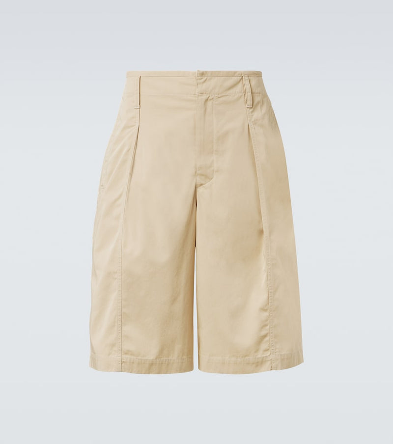 Lemaire Maxi cotton twill Bermuda shorts