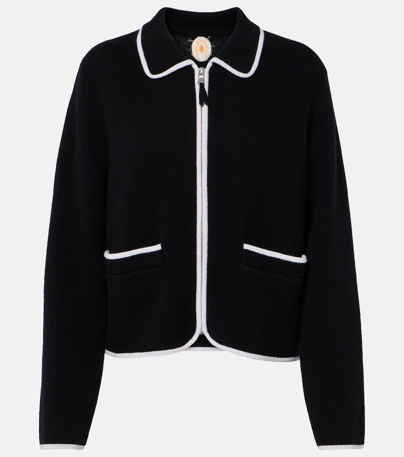 Jardin des Orangers Wool and cashmere zip-up sweater