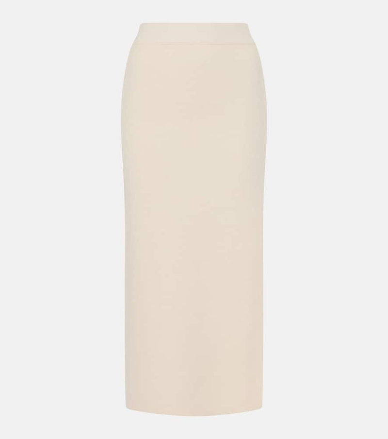 Jardin des Orangers Wool and cashmere midi skirt