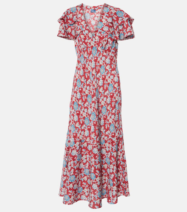 Polo Ralph Lauren Floral silk midi dress