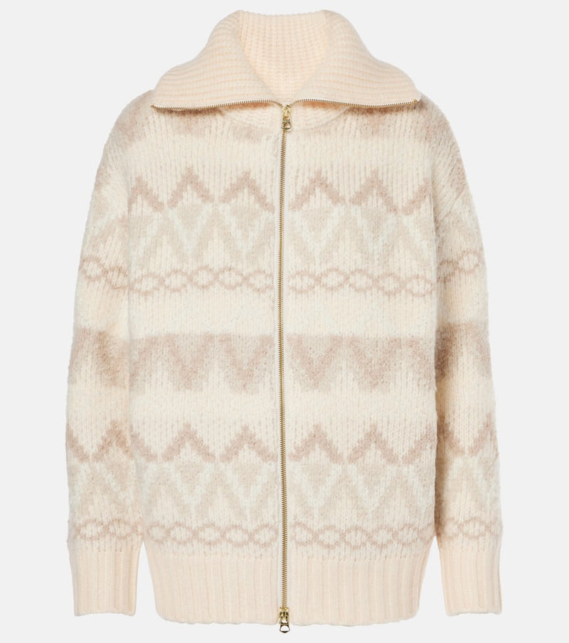 Varley Brooke Fair Isle knitted jacket