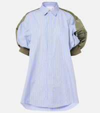 Sacai Striped cotton poplin shirt