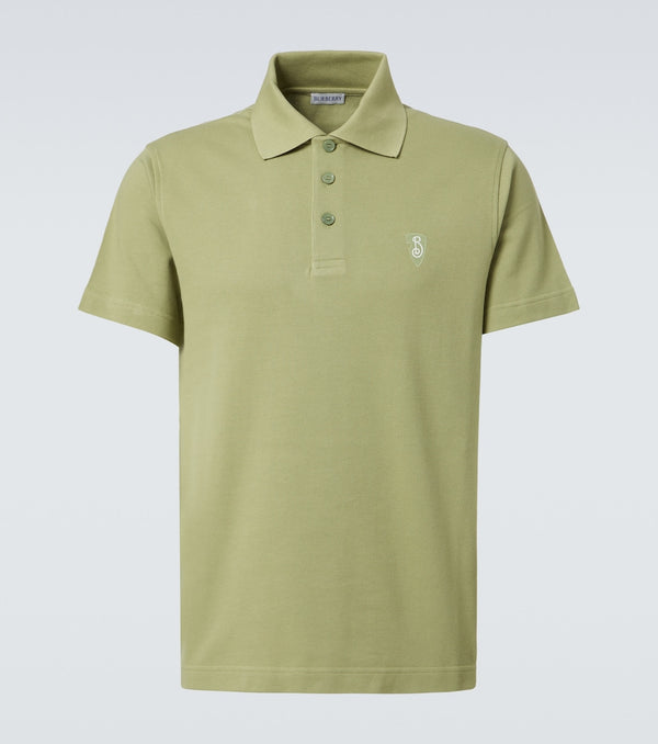 Burberry Embroidered cotton polo shirt