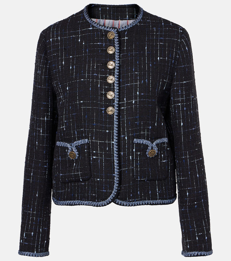 Etro Cotton and linen-blend tweed jacket