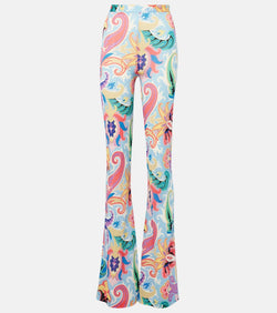 Etro Paisley high-rise flared pants