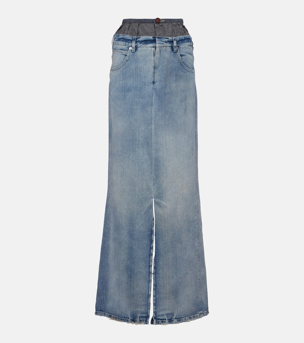 Maison Margiela Four Stitches denim maxi skirt