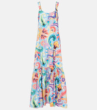 Etro Printed cotton and silk maxi dress