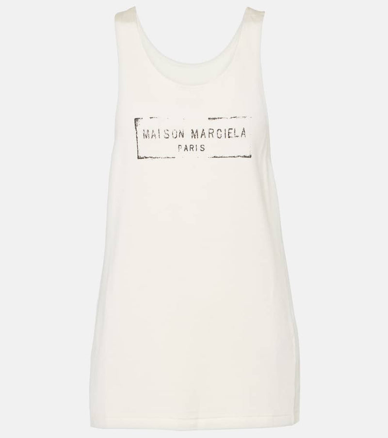 Maison Margiela Logo Tank Top White