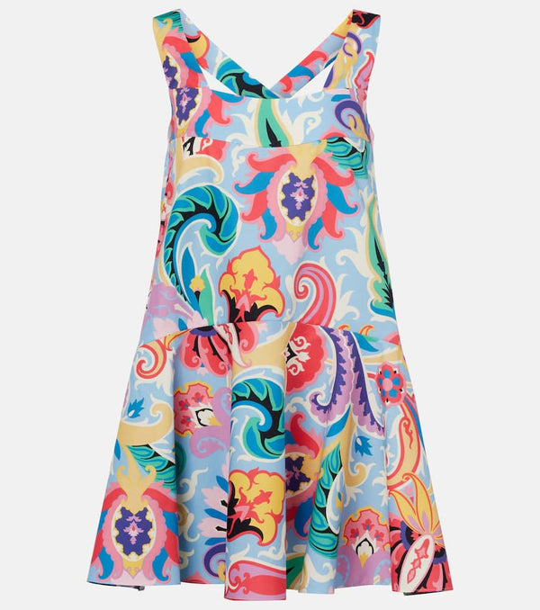 Etro Printed cotton minidress