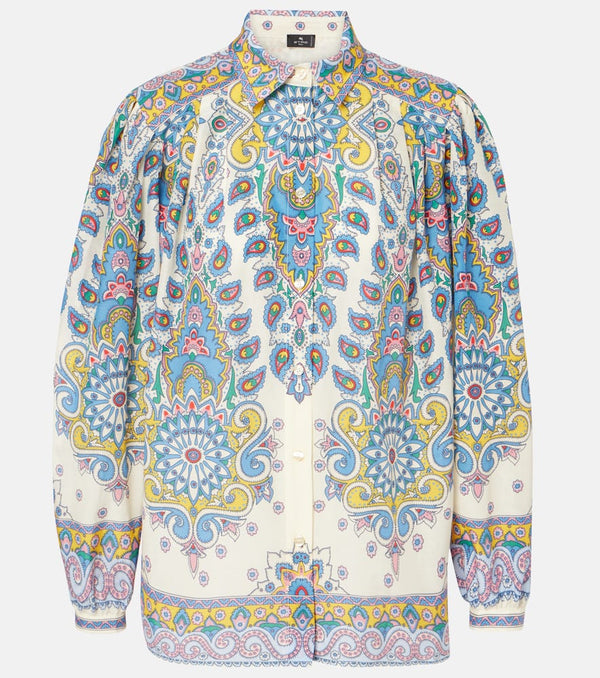 Etro Paisley cotton and silk shirt