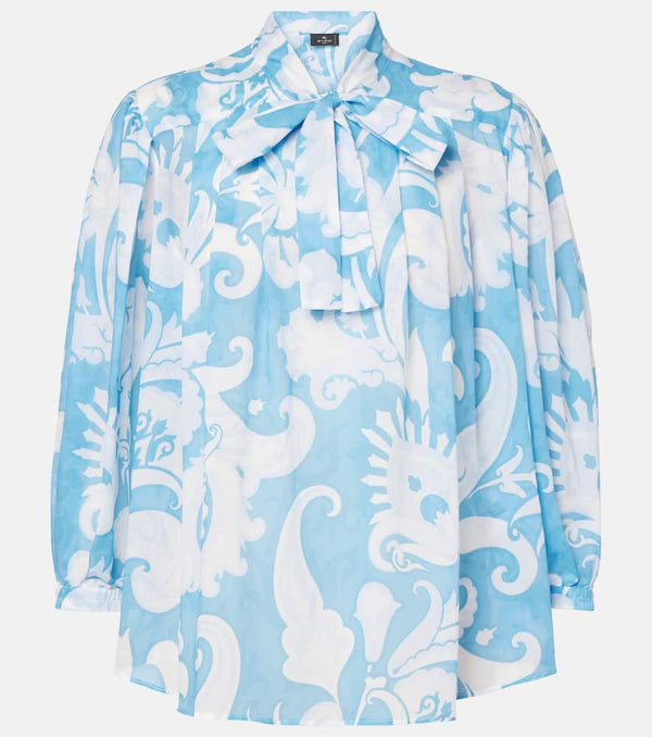 Etro Printed cotton top