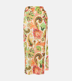 Etro Floral cotton and silk beach cover-up