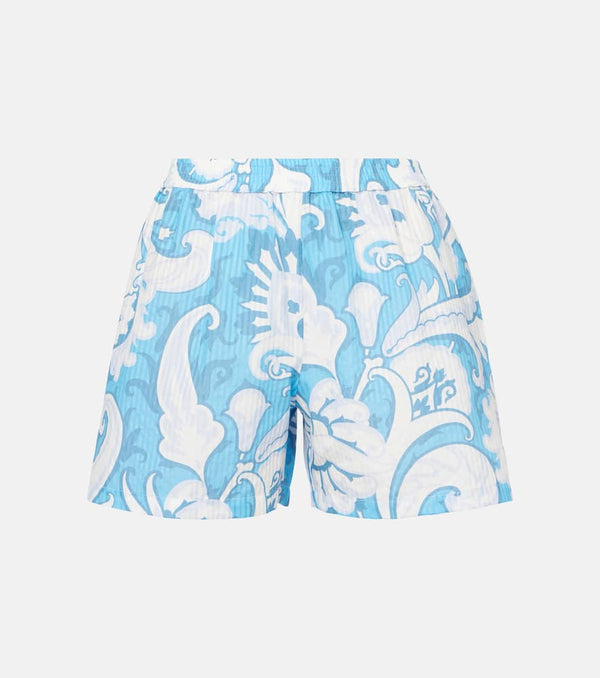 Etro Paisley cotton and silk shorts