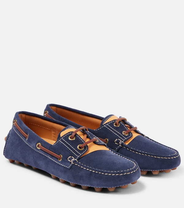 Tod's Gommino Bubble suede boat shoes