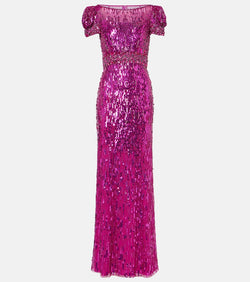 Jenny Packham Sungem embellished gown