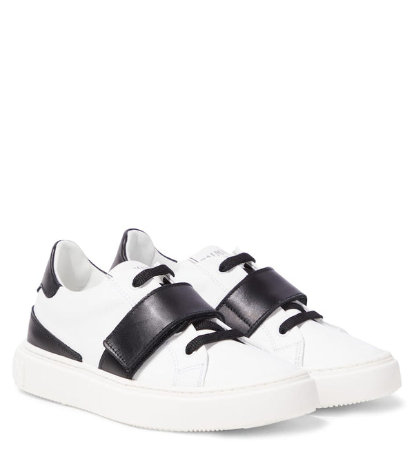 Balmain Kids Leather sneakers