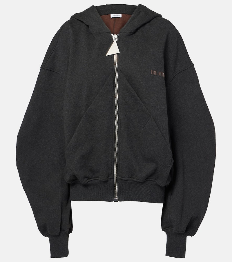 The Attico Cotton fleece hoodie