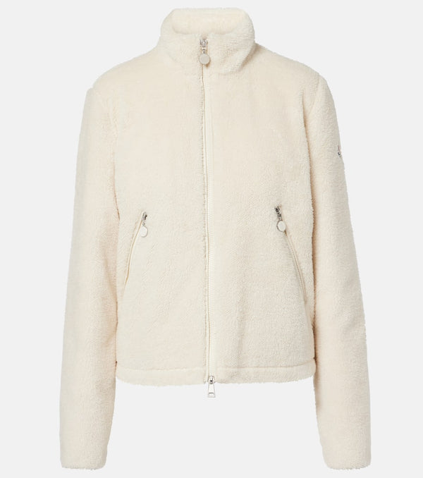 Moncler Polignac cropped teddy down jacket