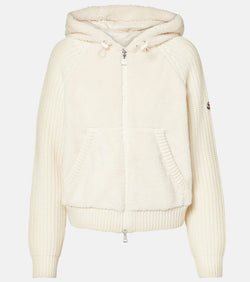 Moncler Wool and teddy cardigan