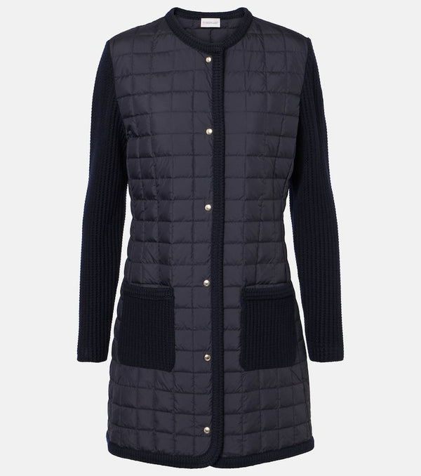 Moncler Wool-trimmed cardigan