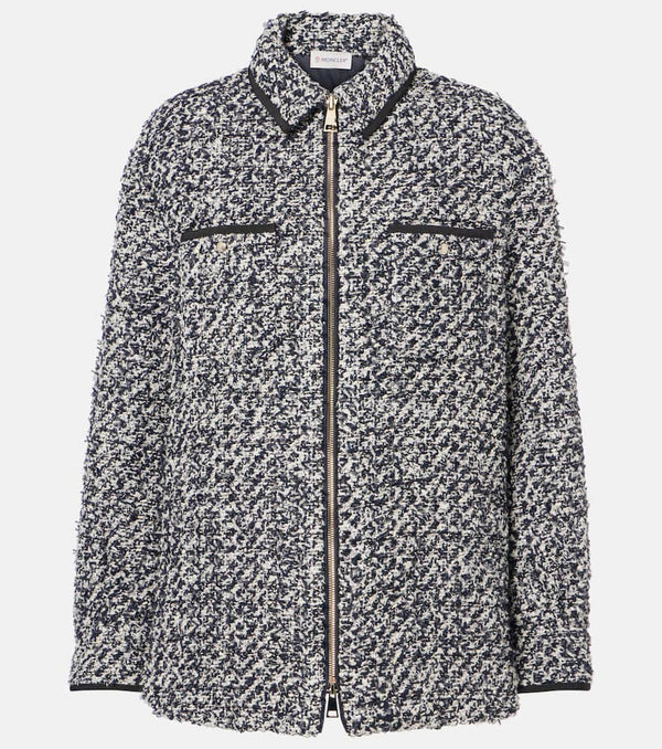 Moncler Tweed bomber jacket