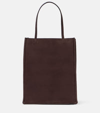 The Row To Go Small suede tote bag
