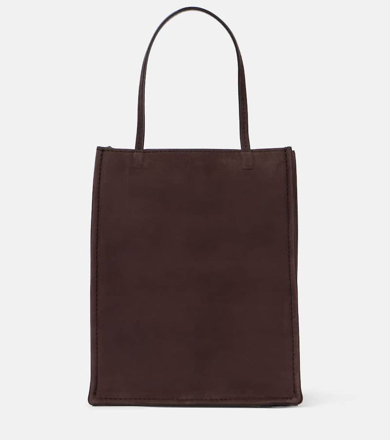 The Row To Go Small suede tote bag